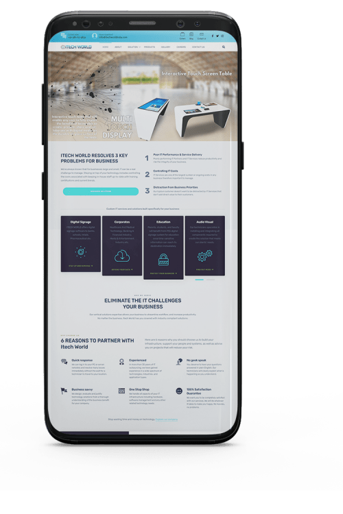 Website for IT Solutions - Website Design & Development
